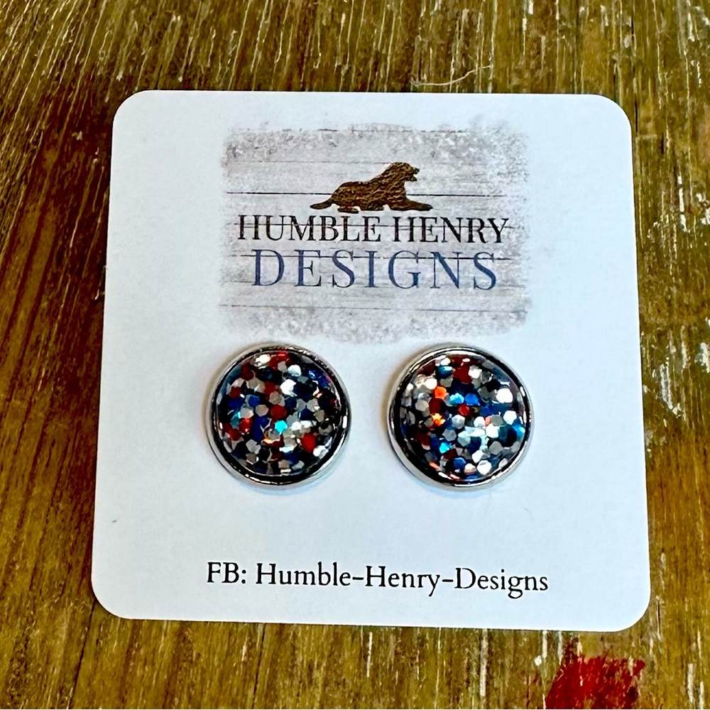 Humble Henry Designs Glitter Earrings